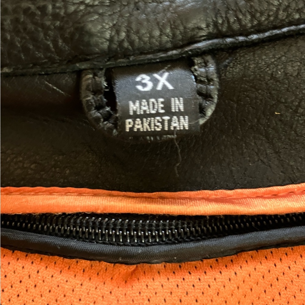 Black Motorcycle Jacket for Men - Picture 4 of 8